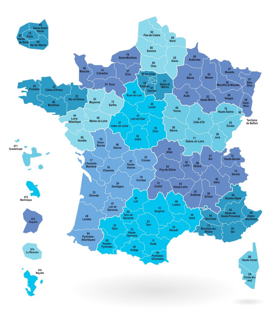 上選択 フランス 地方 地図 Fuutou Sozai