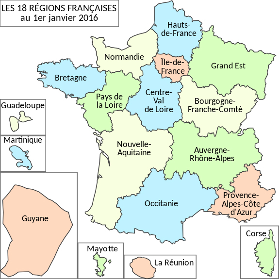 フランスの地域圏